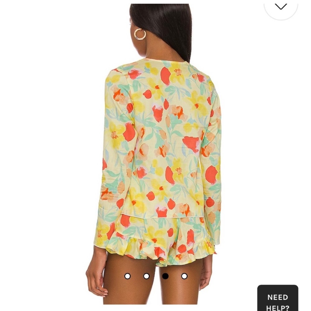Montce Helena Floral Tie-Up Cardi NWT - Picture 3 of 6